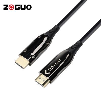 China COMPUTER OEM ODM Factory Custom Extension Braided Drop Fiber Optic Active Video 4K HDMI Audio Cable for sale