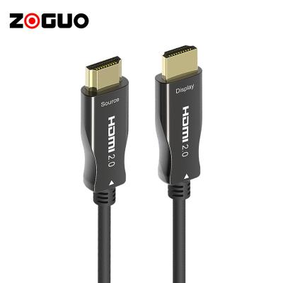 China Good Quality Gold Plated COMPUTER HDMI 4K*2K/60HZ 10m 30m 50m 100m 200m 24K HDMI Fiber Optic Cable for sale