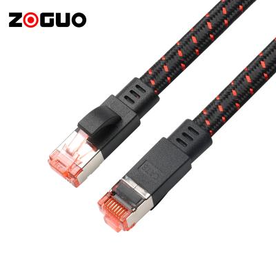 China Bandwidth up to 2000MHz at Wholesale Price 24K Gold Plug 0.5M 1M 1.5M 2M 3M 5M 15M 20M 25M 30M CAT 8 Network Cable for sale