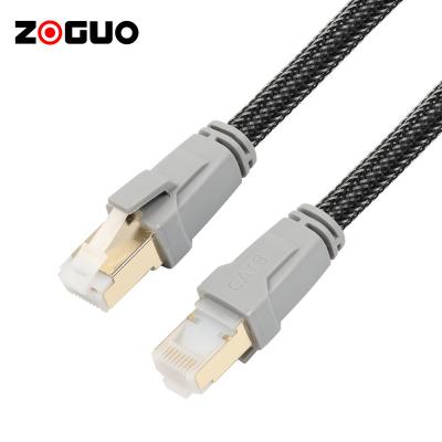 China Bandwidth up to 2000MHz 28Awg/26Awg/24Awg Multifunction As Customers Requirement Cat8 Network Cable With PVC Jacket for sale