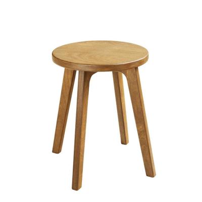 China New Design Solid Wood Montessori Chairs Toddlers Solid Wood Chairs Round Bar Stool for sale