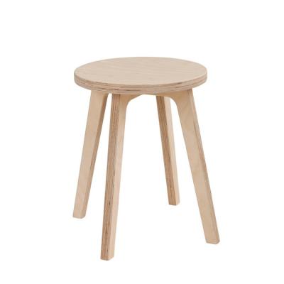 China Chinese Solid Wood Stool 4 Legs Indoor Wooden Round Chair Child Ottoman Seat Eco - Friendly for sale