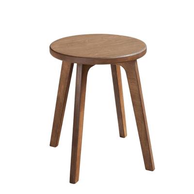 China Solid Wood Children's Furniture Montessori Toys Chair Durable Wooden Small Stool For Kids for sale