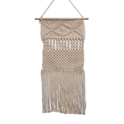 China Eco-Friendly Macrame Wall Hanging Decor Woven Wall Art Tapestry Boho Chic Home Decor for sale