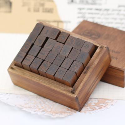 China Funny Toy Wooden Stamp Kids Child Educational Gifts Play Non-Toxic Customized Learn Number Stamps for sale