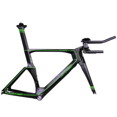 China Road Bikes Hot Selling 700C LightCarbon Carbon Time Trial Bicycle Frame Super Aero Carbon TT frameset for sale