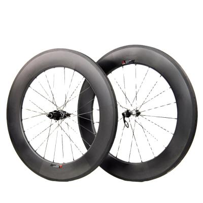 China Road Bikes China High Profile Carbon Wheels 350S-880T for sale, 88mm Tubular Carbon Road Wheels Straight Pull 350S for sale at LIGHTCARBON for sale