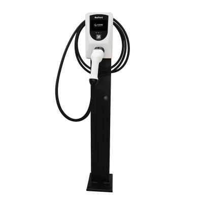 China 32A 7KW 11KW Wall Mounted AC EV Charger Station Wallbox Charging for Electric Vehicle Car 220v ev charger Connector: 240mm*51mm*98mm Control box: 225mm*7 for sale