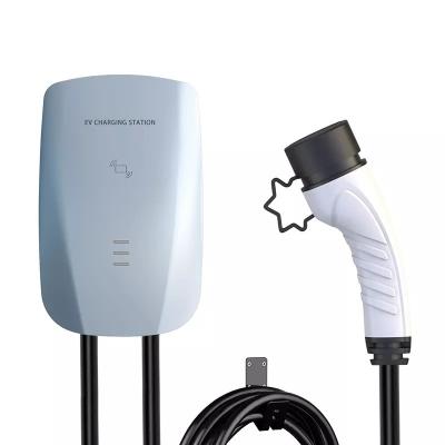 China 10-32A  type 2 iec 62196 current 7Kw for  home wall box evse portable ev  charger for electric car  vehicles charger EVCOME for sale