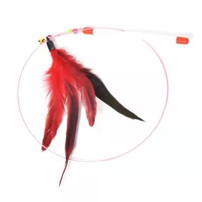 China Cheap Exercise Stocked Feather Cat Stick Cat Teaser for sale