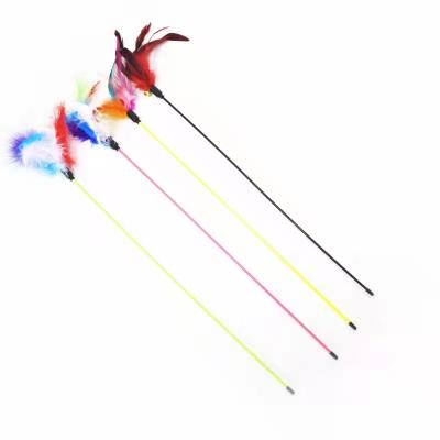 China Factory Direct Stocked Cat Toys, Interactive Feather Cat Stick Funny Exercise Cat for sale