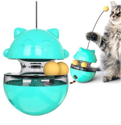 China Viable Educational Tumbler Toy Cat Toy Pet Supplies Funny Pet Training Tool Cat Leaking Food Ball Toy for sale