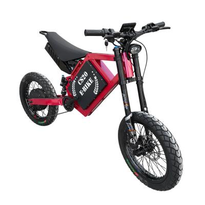 China Aluminum Alloy 8000w QS273 Hub Motor Fastest Speed ​​Mountain Electric Bike With Seat Motorbike for sale