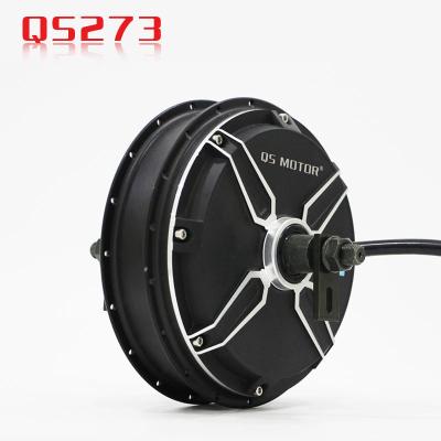 China Two Series Dual Hub 8000w Mid Drive Motor 100kph Mid Drive Motor Spoke Motorcycle QS 273 Motor For Electric Bicycle for sale