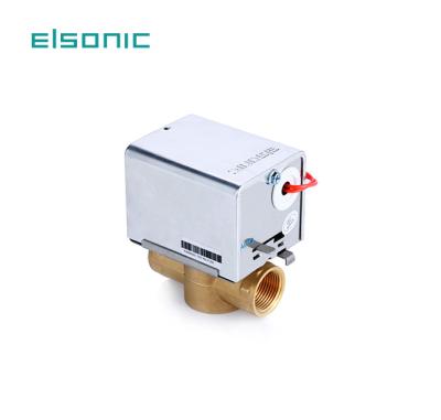 China General 2 Way FCU Spring Return Actuator Water Diverter Motorized Control Valve 12v Electric for sale