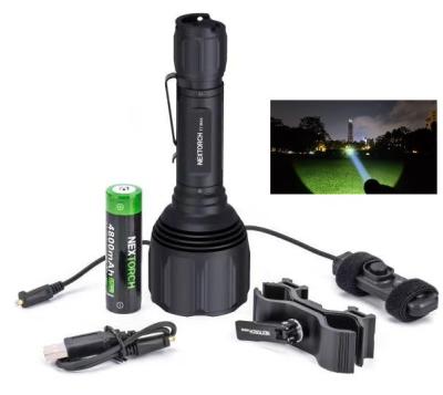 China Nextorch Bottom 1200lm 1100 Meters Torch Bottom Powerful Hunting Light Flashlight Led Usb Hunting Torch 1km for sale