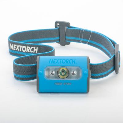 China Factory Supply Outdoor Blue Light Nextorch TrekStar Headlamp Waterproof High Power 3xAAA Outdoor Camping Headtorch for sale