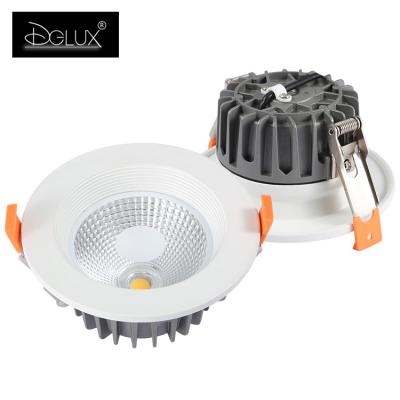 China Aluminum Body/Anti-Glare Home Aluminum Ceiling/Mini Housing DGLUX Factory Wholesale Price COB 7w 10w 15w 20w 25w 35w Led Downlight for sale