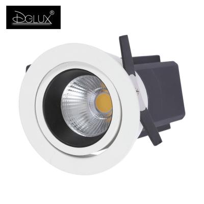 China DGLUX 2021 New Design Low Price Easy Home Hotel COB 5w 7w 9w 12w Adjustable Function/Anti-glare/Aluminium LED Ceiling Spot Light for sale