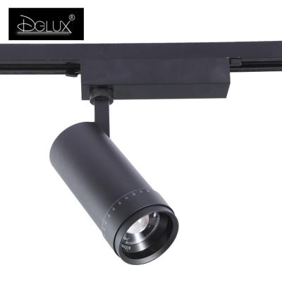 China DGLUX Aluminum Body Commercial Promotional Shop Focus Lamp 10w Removable Led Track Light for sale