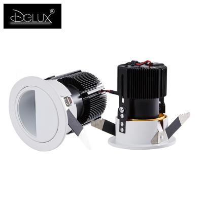 China DGLUX high anti-glare/die-cast aluminum indoor home multiple colors anti-glare COB 5w 7w 10w 12w 15w 18w 20w ceiling led spotlights for sale