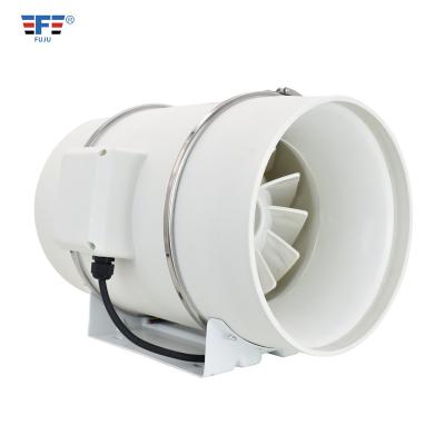 中国 Hotels IP44 10 Inch Exhaust Fan Ventilation Greenhouse 12 Inch Mixed Flow Fan 販売のため