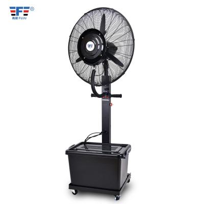 Китай Hotel 26 30 Inch Factory Air Cooling Electric Outdoor Water Jet Industrial Rack Mist Fan продается