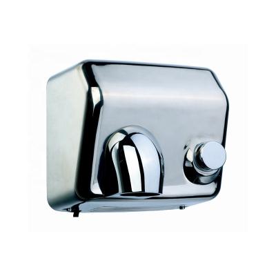 China Hotel Manual 304 Stainless Steel Durable Compact Wall Mounted Quiet Hand Dryer For Washroom for sale