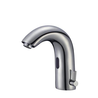 China Cold Sense Faucets and Hot Sensor Faucet Touchless Toilet Water Supply Mixing Bathroom Faucet Sensor Brass Basin Faucet for sale