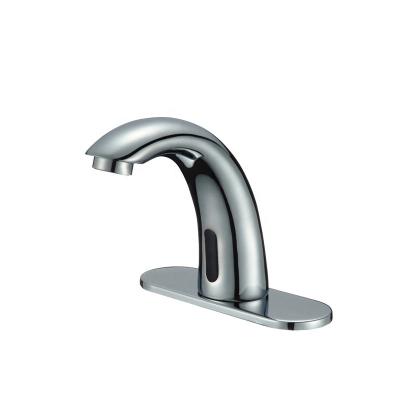 China Sense Faucets Bathroom Sensor Faucet Water Faucet Deck Mounted Automatic Mixer Tap for sale