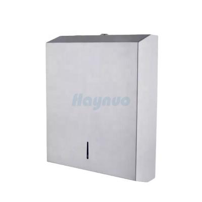 China Stainless Steel Z Dispenser Public Place Washroom Modern High Quality Paper Toilet Paper Folded Roll Towel Holder Paper for sale