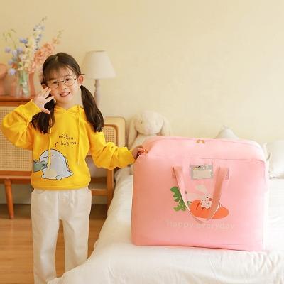 China Foldable Cartoon 900d Oxford Cloth Household Clothes Storage Bag Kindergarten Stitch Storage Bag Luggage Moving Packing Bag for sale