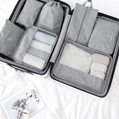 China 7-Piece Travel Work Travel Storage Bag Set Oxford Cloth Nordic Style Clothing Simple Sorting And Finishing Package for sale