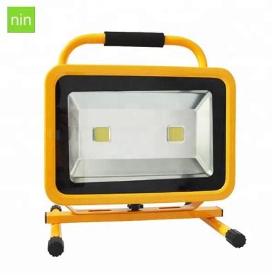 China Aluminum led emergency lamp factory price 50w 70w 100w rechargeable led emergency flood light for sale