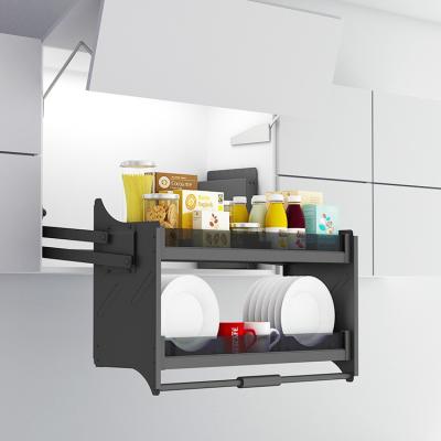 중국 Stainless Steel Pull Down Baskets Multi-Functional Kitchen Equipment Cupboard Lifter Kitchen  Rack 판매용