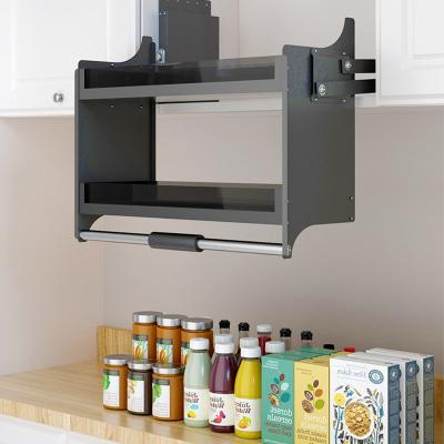 China Multi-role Kitchen Accessories Lift Basket Pull Down Shelves Cabinet Elevator Basket Te koop