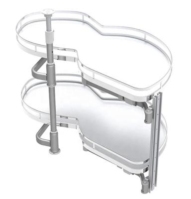 中国 Kitchen Storage Drawer Cabinet Organizer Sliding Basket Chrome Magic Corner Revolving Basket Swing Trays 販売のため