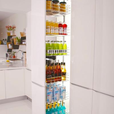 China Kitchen Pantry Organizers Kitchen Pantry Unit Kitchen Pantry Cabinet Sliding Basket Cabinet Organizer for sale