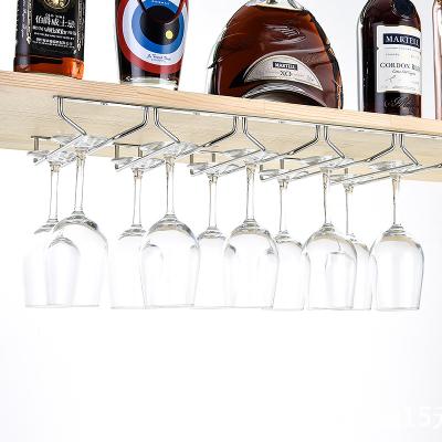 Cina Under Cabinet Wine Glass Rack   And Cup Hooks Hanging Rack Wine Glass Row Hook in vendita