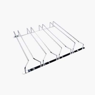 China Wholesale metal black color under cabinet wine glass drying rack wall mounted glass rack holder shelf en venta