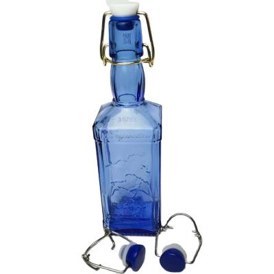 China Feature Non Spill Type Bottle Cork Wholesale Customized Swing Top Amber Bottles For Spirits Bottles for sale