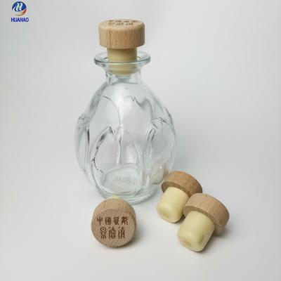 China Wholesale new design non refillable black diffuserbottle with cork wine bottle with oil glass corkolive bottle with cork for sale for sale