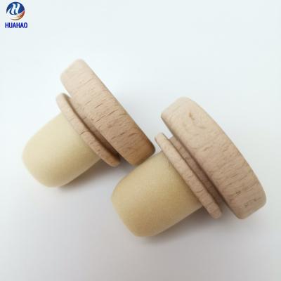 China 2022 New Design Wholesale Price Non Refillable Wooden Cap 24mm Wooden Cap Glass Bottle Top Cap For Sale for sale