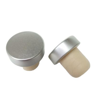 China Feature Non Spill Type Bottle Cork Cap Customized Wholesale Cork Stopper Whiskey Vodka Wine Metal Cork Synthetic Synthetic Polymer Inner Plug For Spirits Bottles for sale