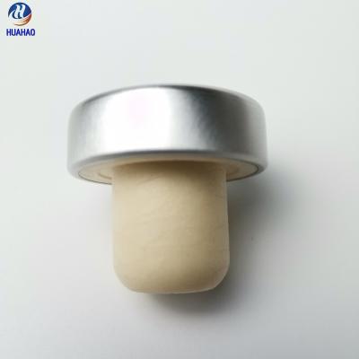 China Good Sealing And No Cork Synthetic Cork Vodka Bottle Aluminum Top T Shape Leakage Wine Bottle Polymer Liquor Stopper Bottle for sale