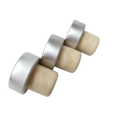 China Wholesale Non Refillable Aluminum Top Wine Bottle Cork Stopper Synthetic for sale