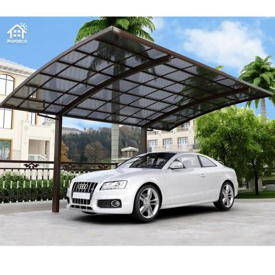 China Portable Polycarbonate And Aluminum Parking Garages /Car Parking Shade Port/Car Garage Parking Poland for sale