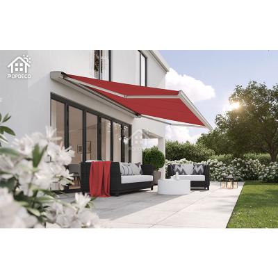 China Factory Customized 100% Outdoor Luxury Electric Retractable Tent Aluminum Patio Awning Supplier Large Size Garden Aluminum Size Tent for sale