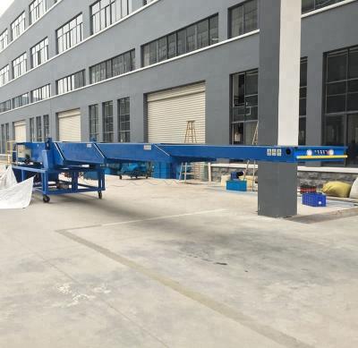 China Oil Resistant Container Unloading Telescopic Belt Conveyor for sale