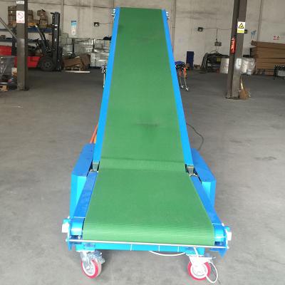 China Oil Heavy Duty Automatic Belt Conveyor Container Unload for sale